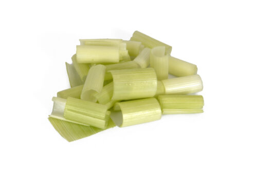 Lauch – Handschnitt Würfel